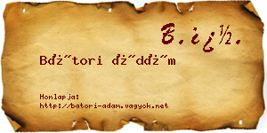 Bátori Ádám névjegykártya